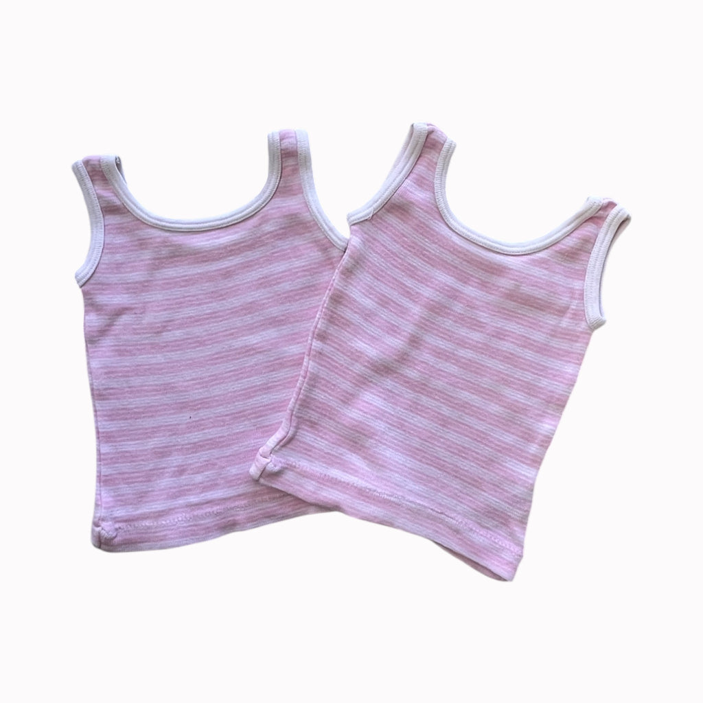 0-3M Woolworths Vests - Sleeveless 2 Pack