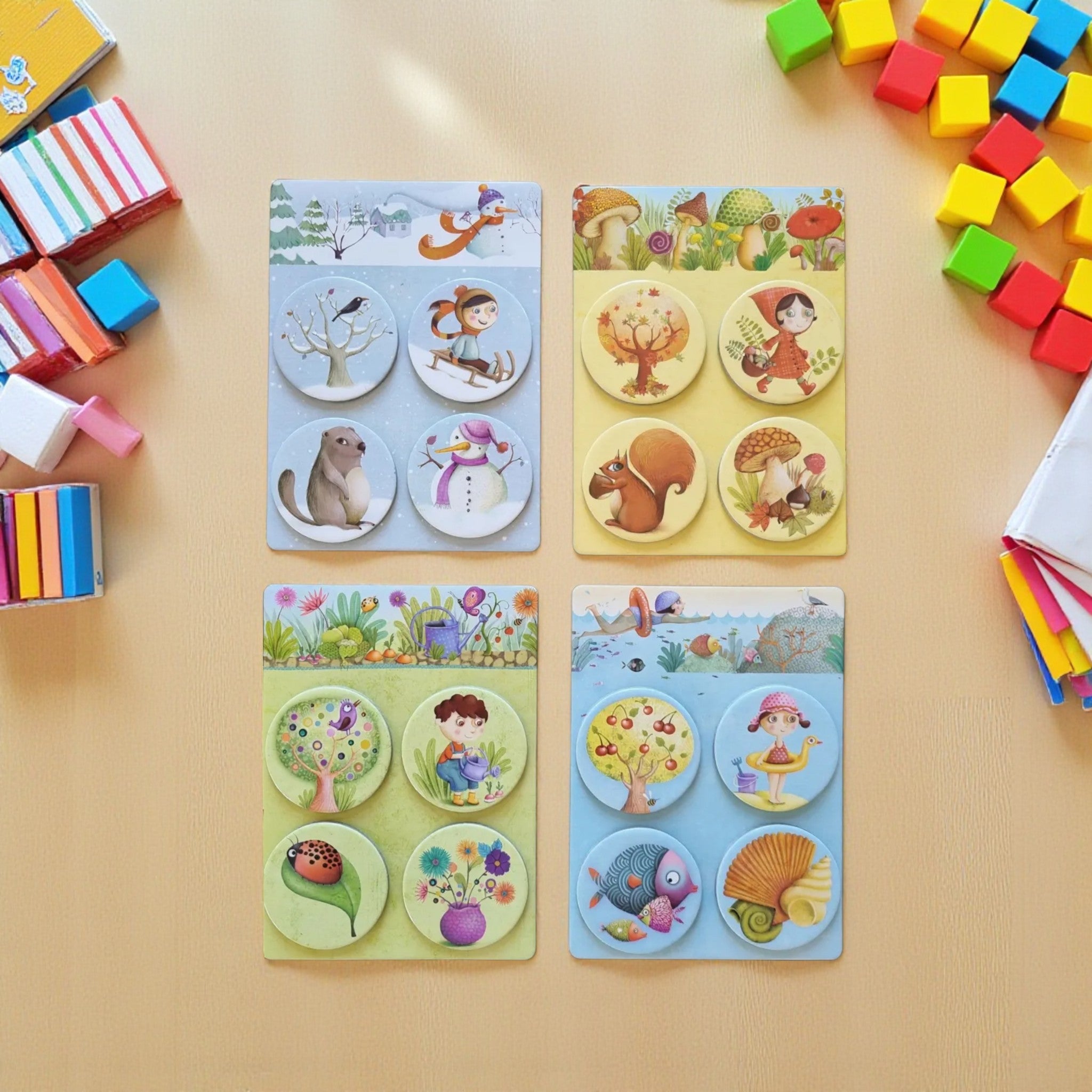 Djeco Educational games Lotto - 4 seasons