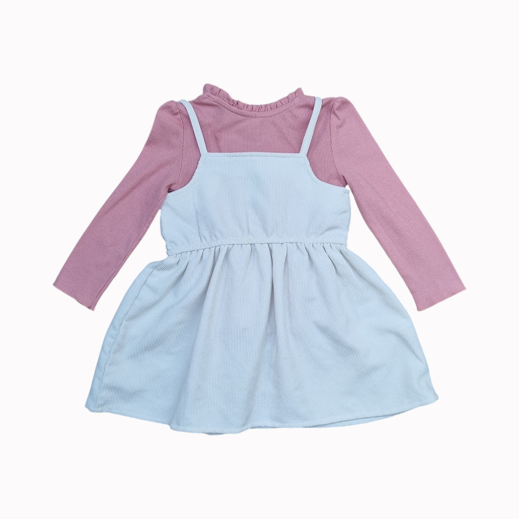 3-4Y Ackermans Dress with Shirt - Long Sleeve