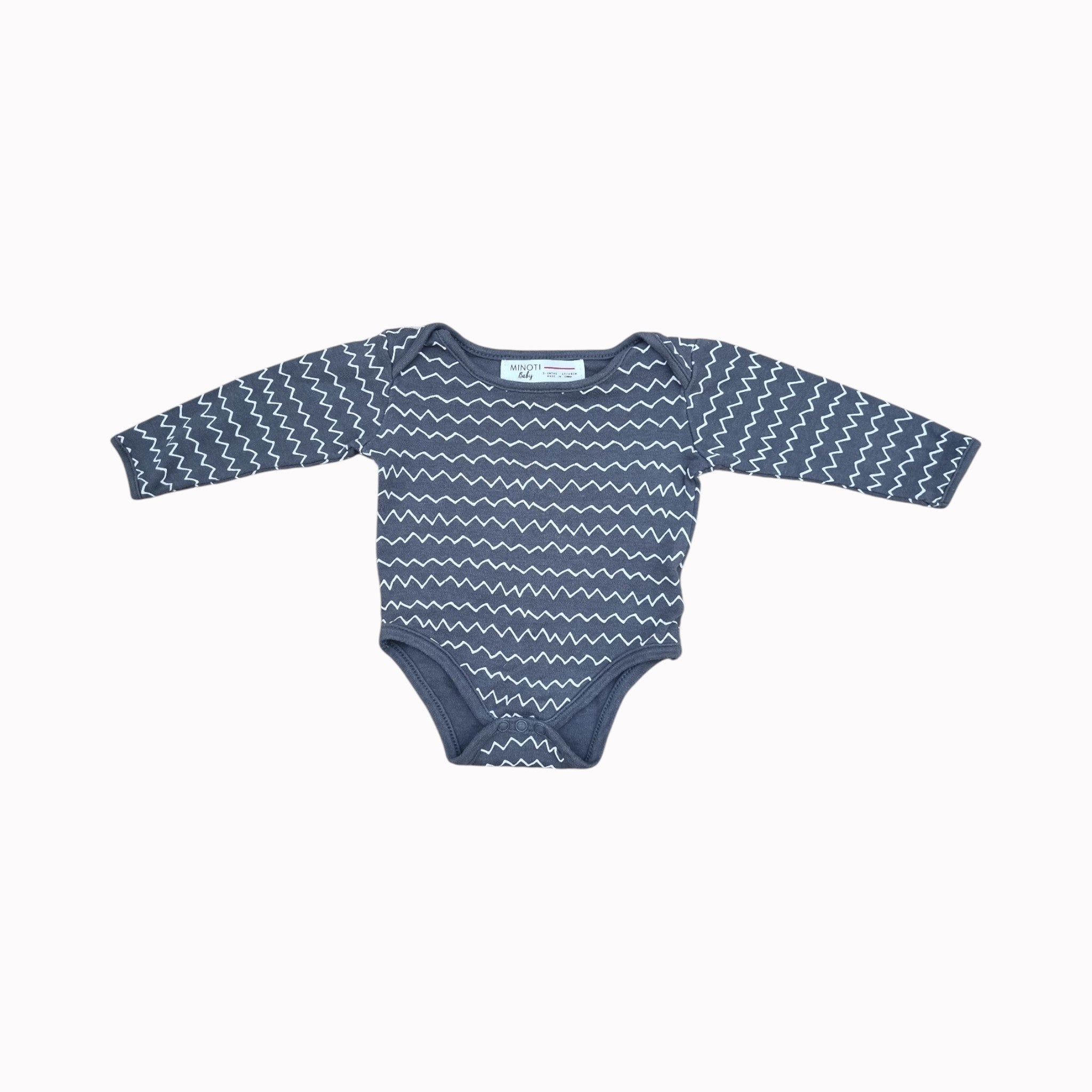 3-6M Minoti Vest - Long Sleeve