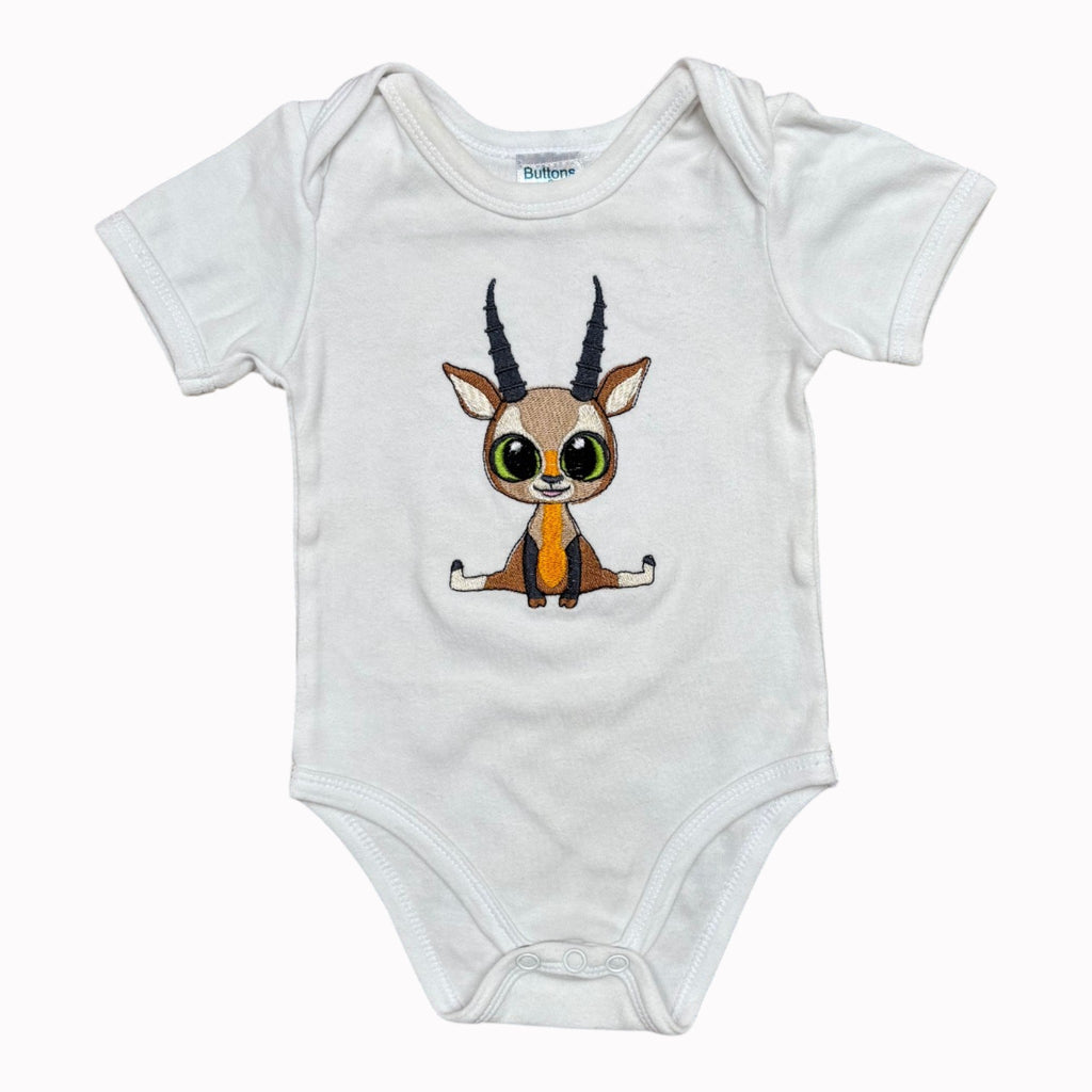 6-12M Buttons and Bows Vest - Short Sleeve