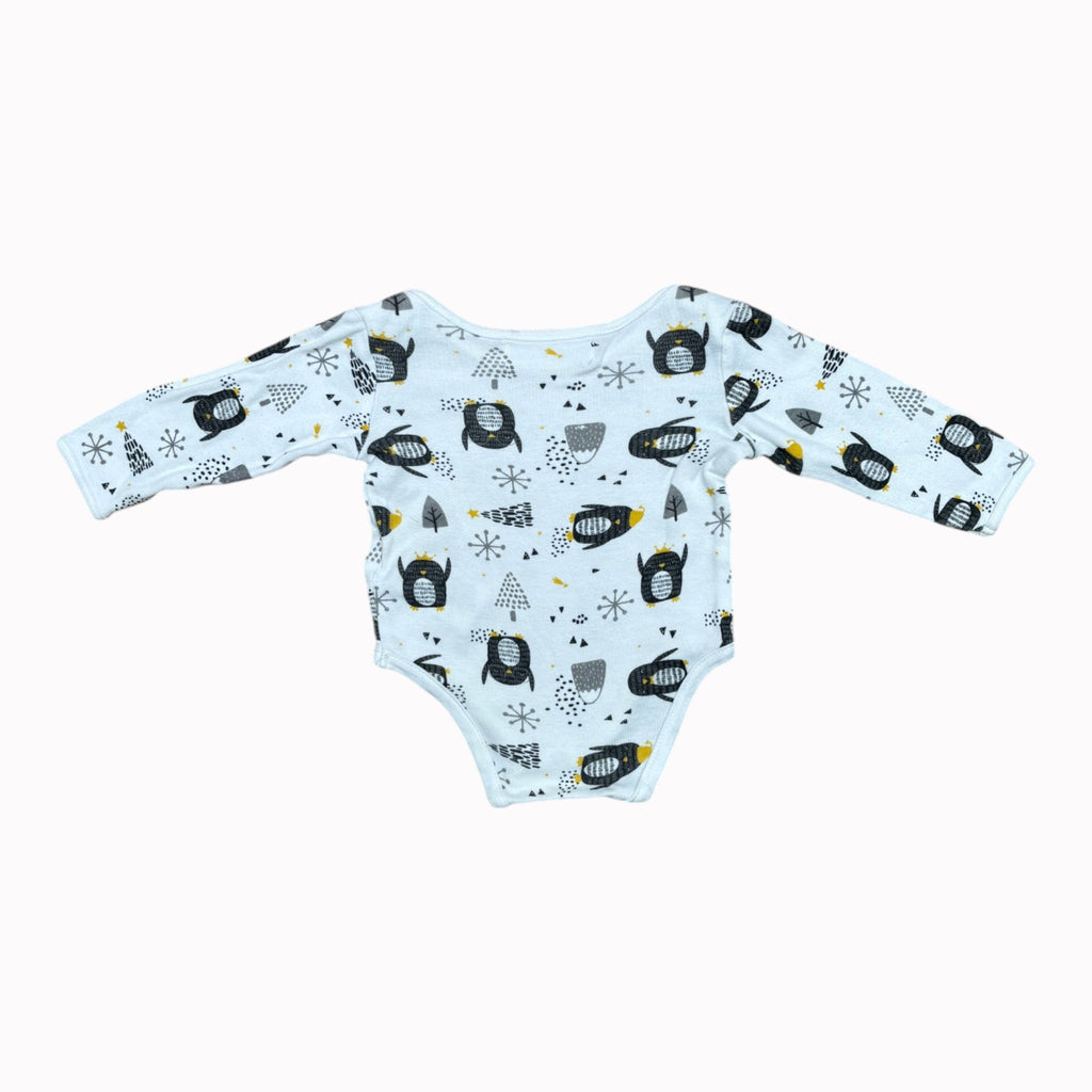 3-6M Minoti Baby Vest - Long Sleeve