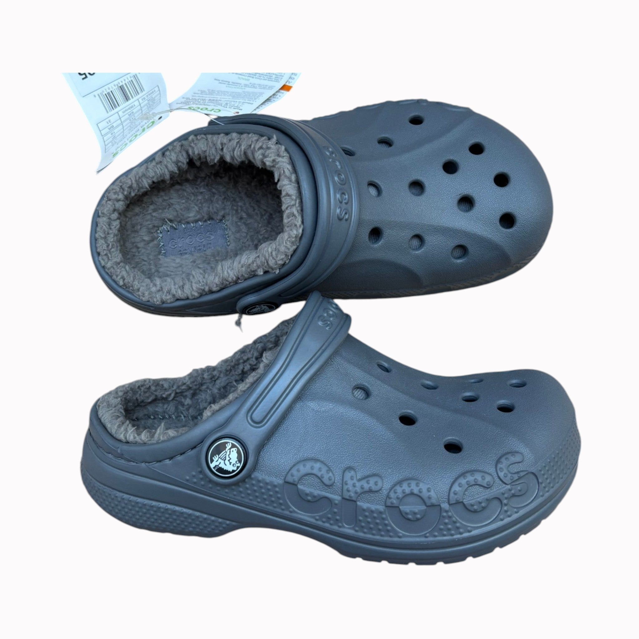 UK12 Crocs Baya Lined Clogs