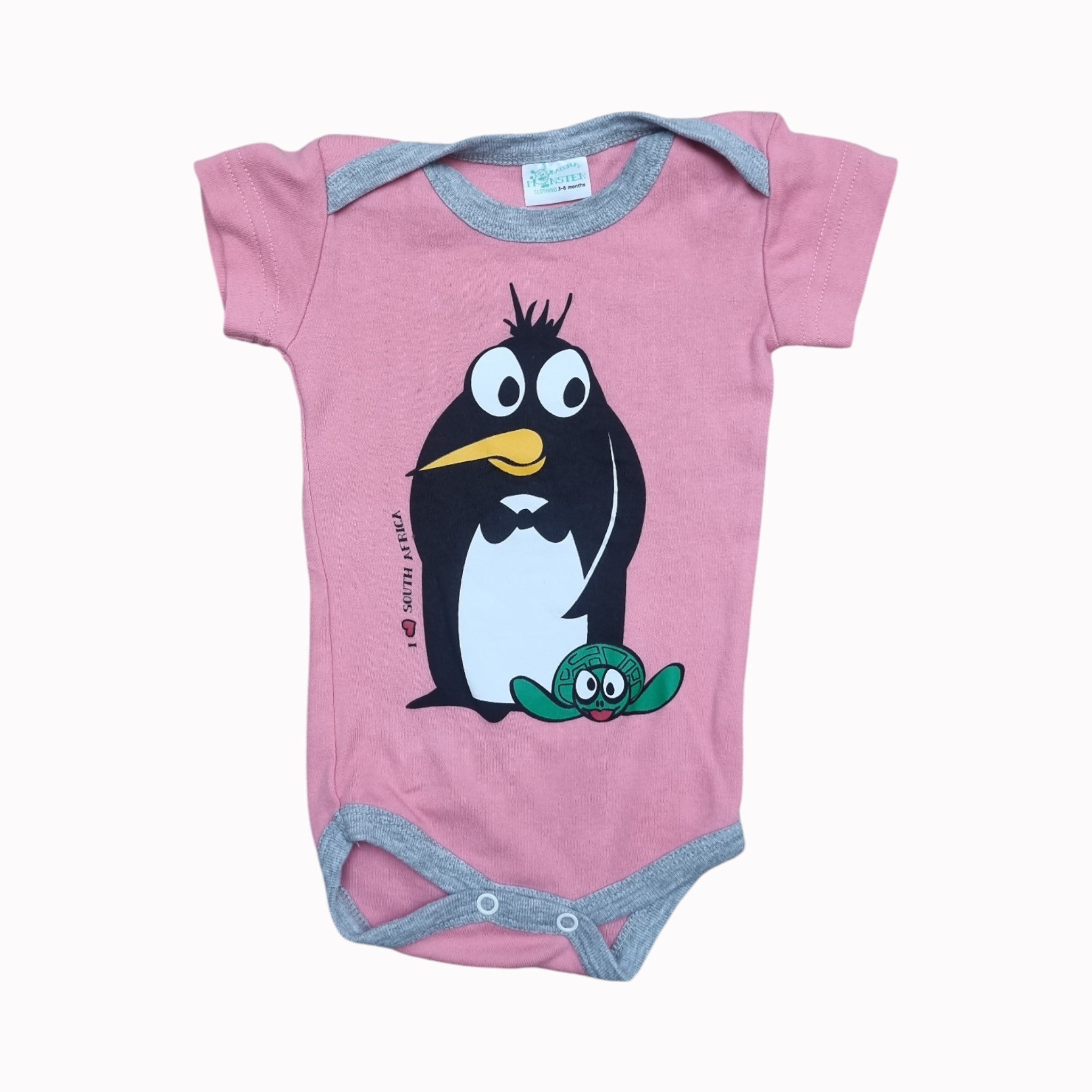 3-6M Naughty Monster Vest - Short Sleeve