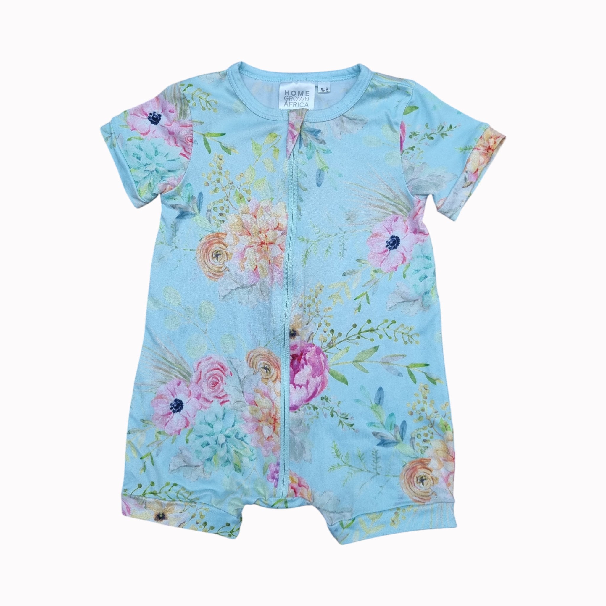 6-12M Home Grown Africa Romper