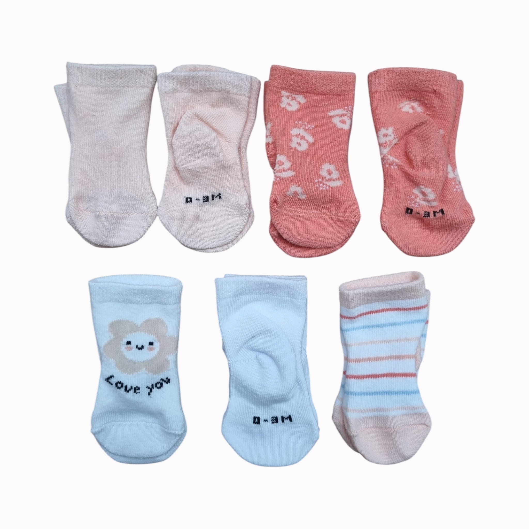 0-3M Woolworths Socks 7-pack