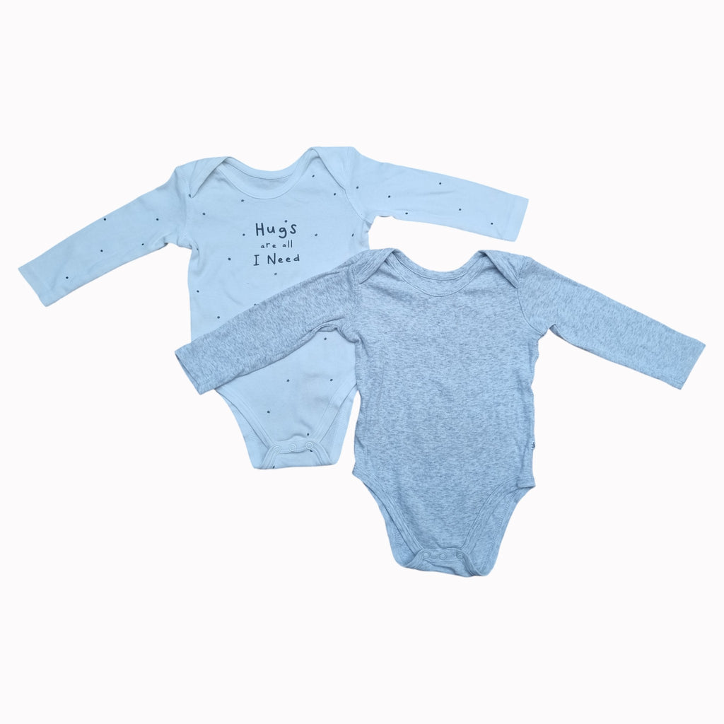12-18M Woolworths Vest - Long Sleeve 2-pack