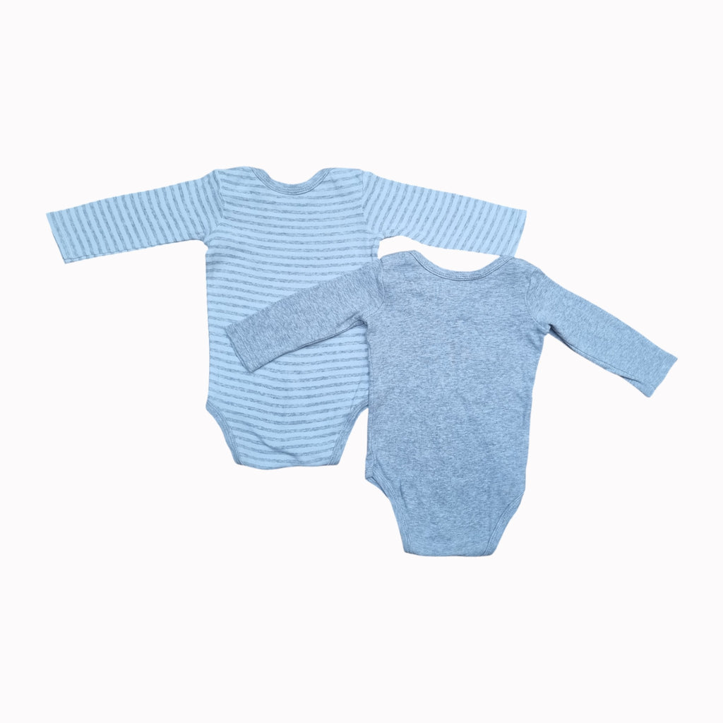 3-6M Woolworths Vest - Long Sleeve 2-pack