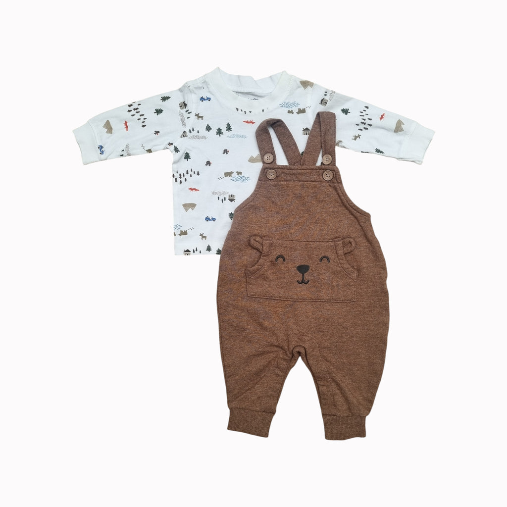 3M Carter's Dungaree Set