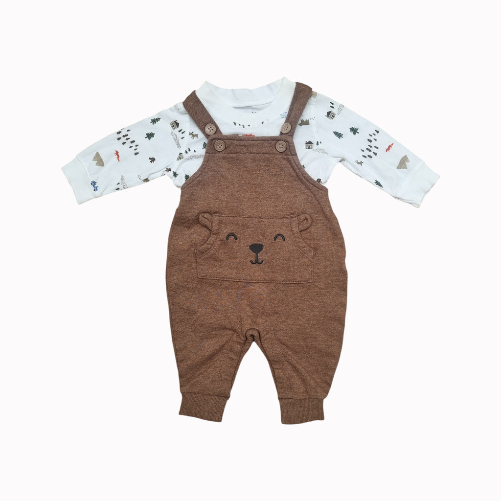 3M Carter's Dungaree Set