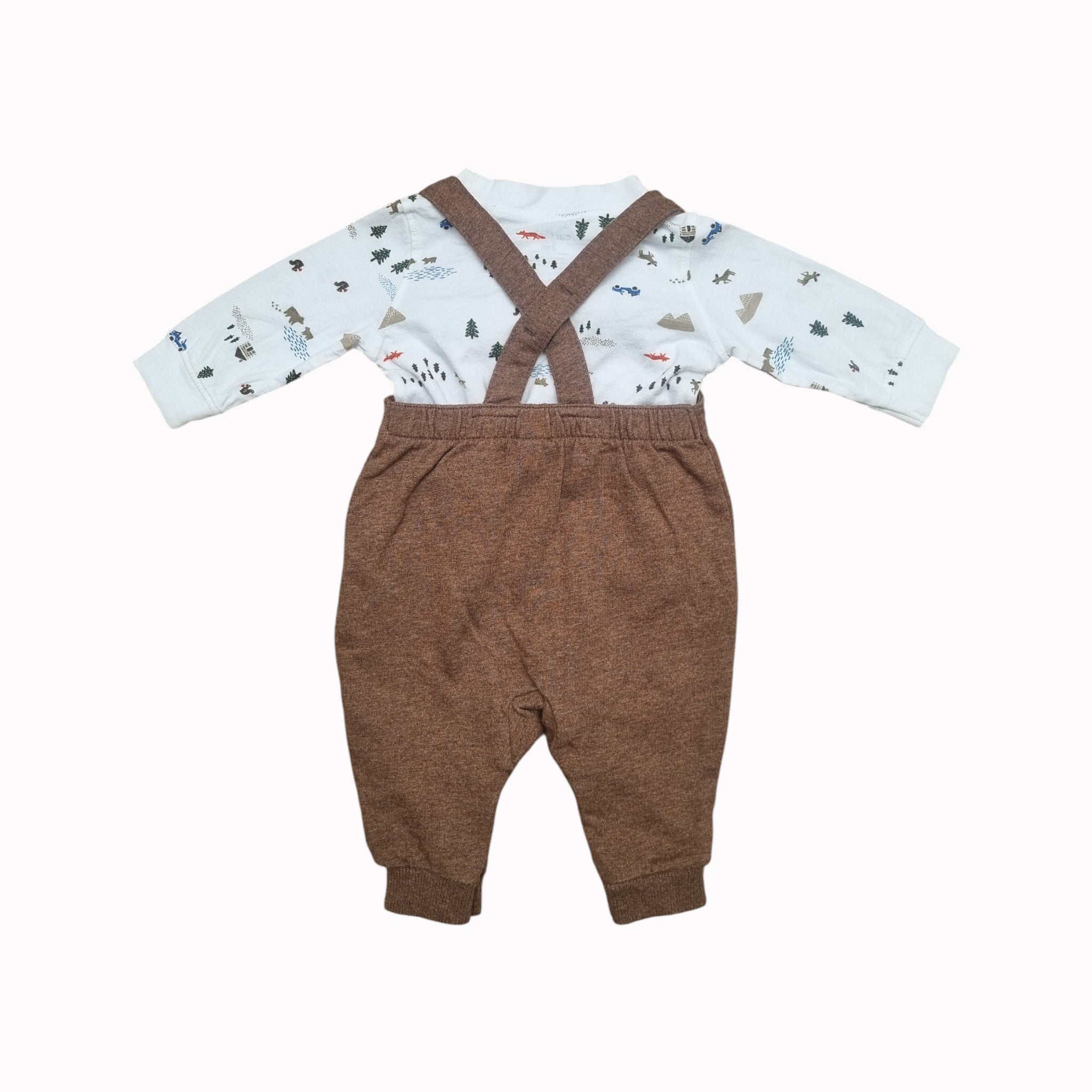 3M Carter's Dungaree Set
