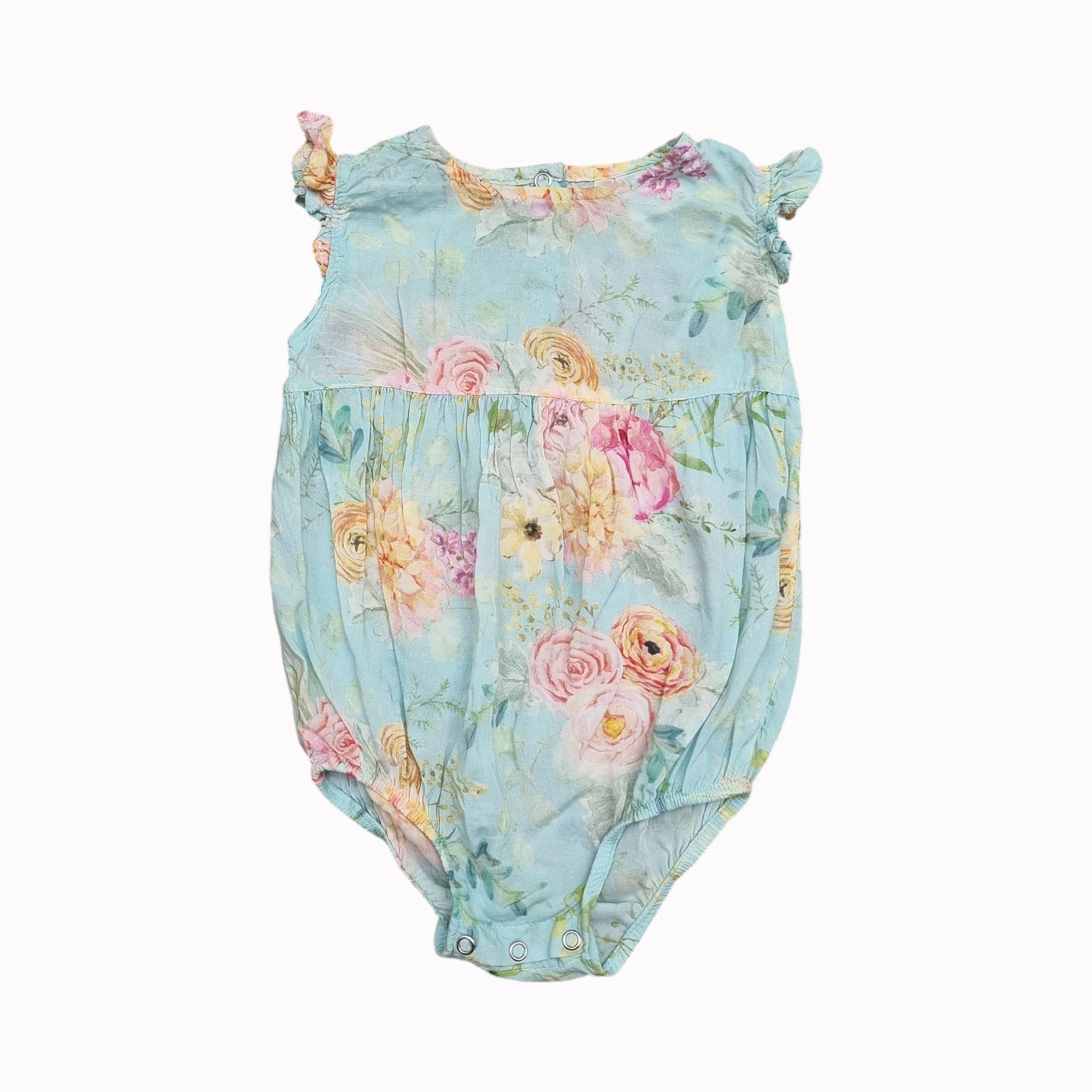 6-12M Home Grown Africa Romper