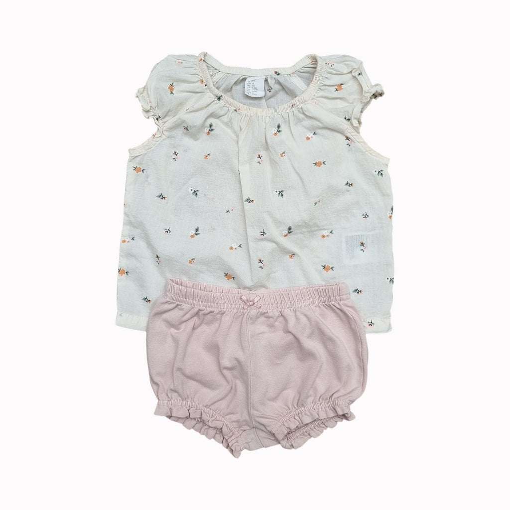 6-9M H&M Shirt and Shorts Set
