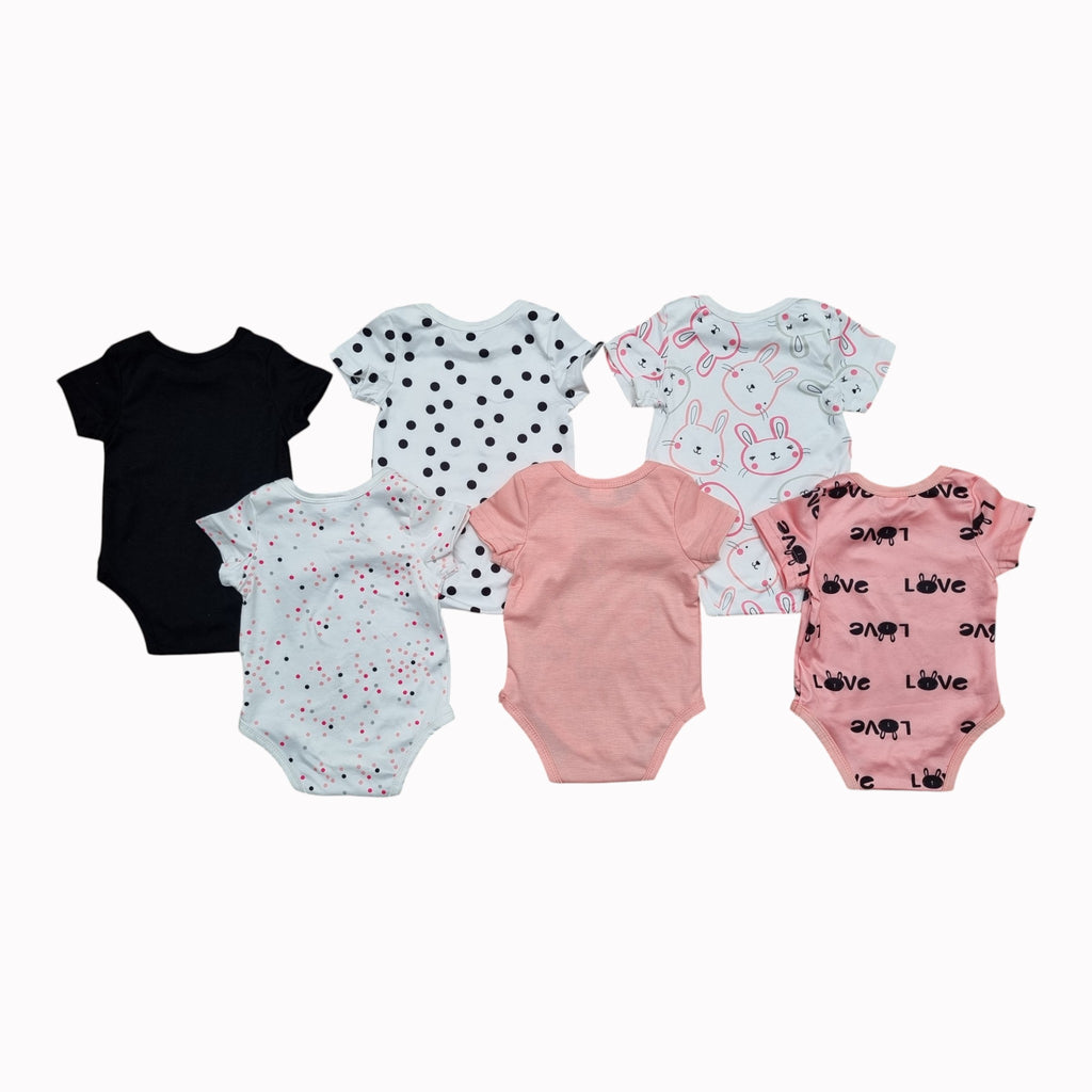 Newborn Vest - Short Sleeve 6-pack
