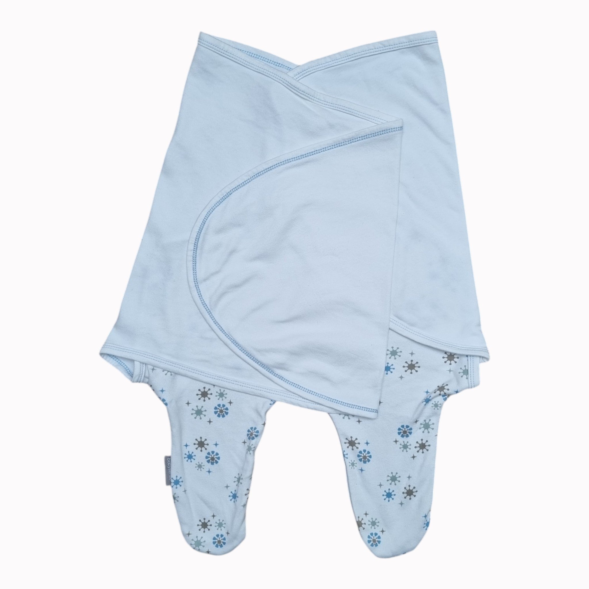 0-4M Baby Sense Cuddlegrow Swaddle Blue