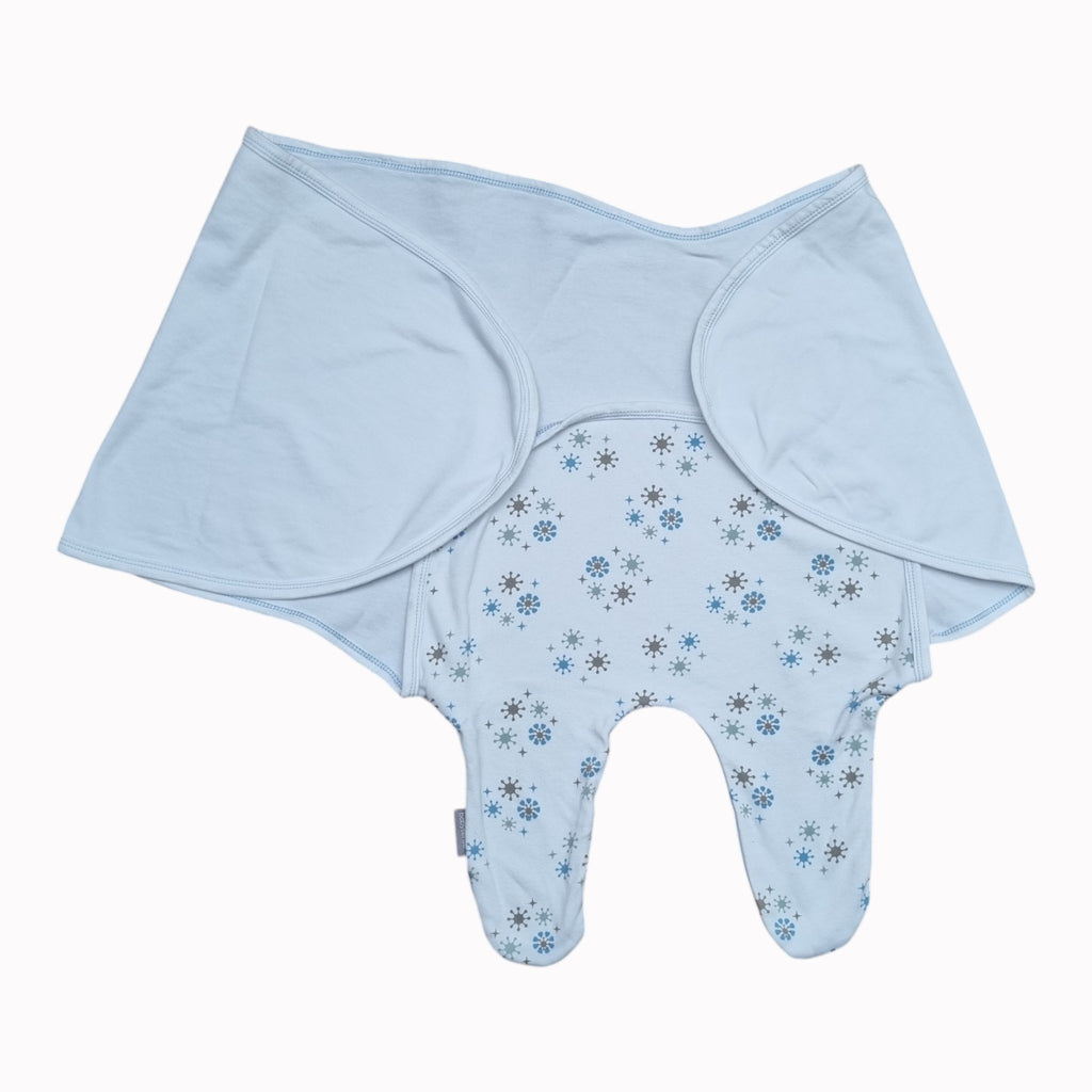 0-4M Baby Sense Cuddlegrow Swaddle Blue