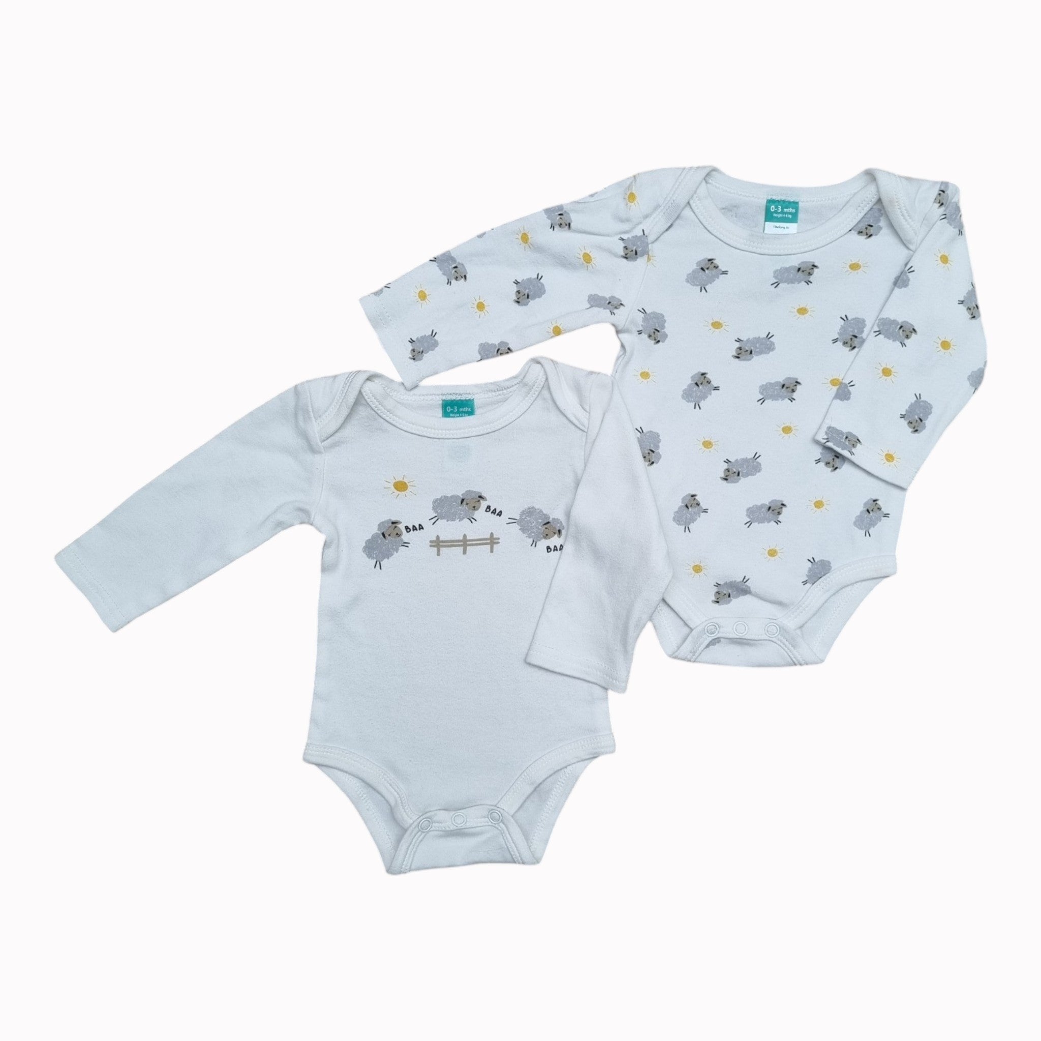 0-3M Ackermans Vest - Long Sleeve 2-pack