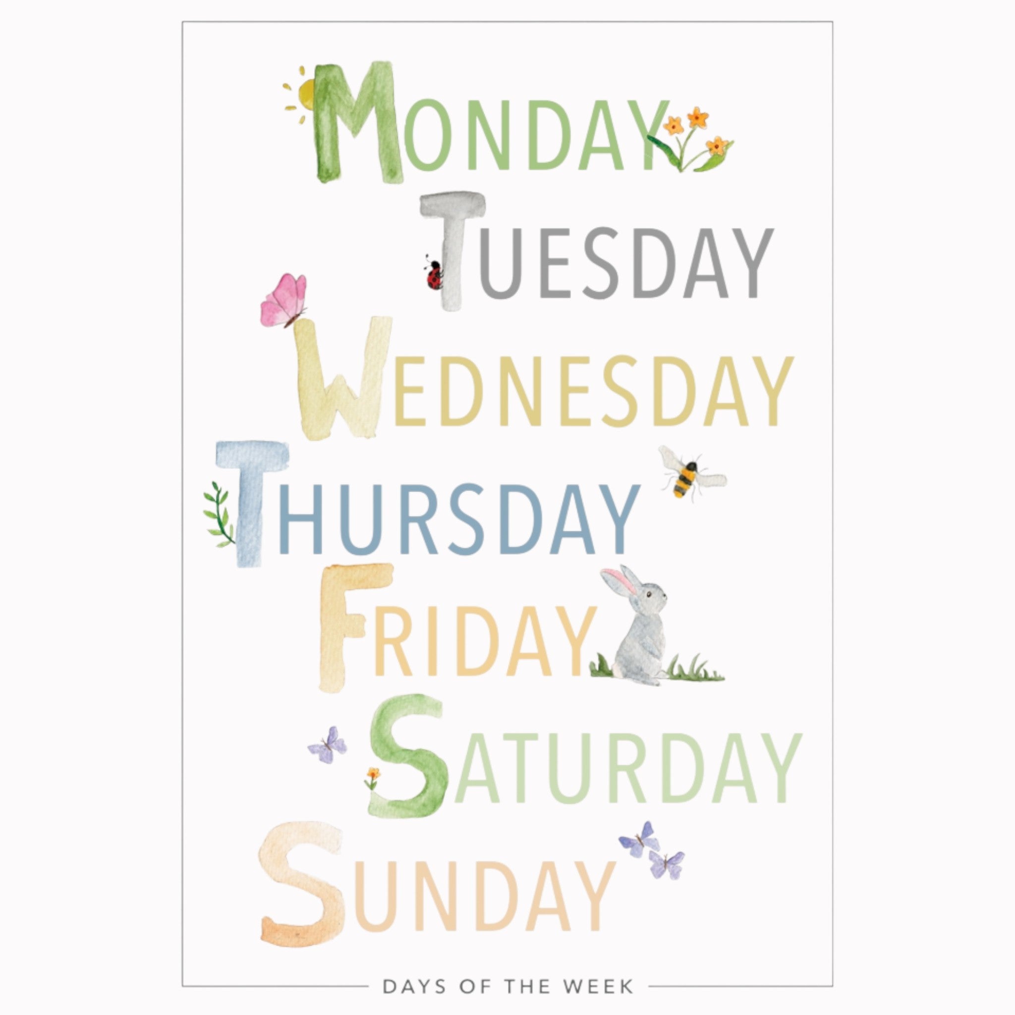 Educational Poster - Days of the week